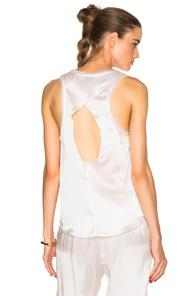 Curriculum Vitae Angie Sheer Top In White