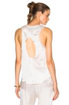 Curriculum Vitae Angie Sheer Top In White