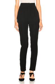 Alexandre Vauthier Japanese Crepe Trousers In Black
