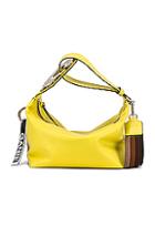 Ganni Leather Bag In Yellow