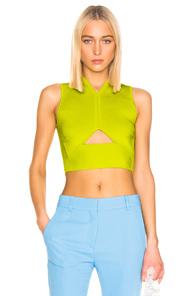 Cushnie Sleeveless Knit Top In Green