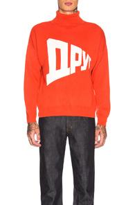 Gosha Rubchinskiy Graphic Knit In Orange