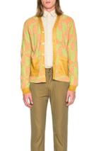 Junya Watanabe Links Plating Cardigan In Orange,abstract