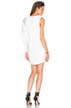 Acne Studios Sage One Sleeve Dress In White