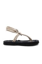 Isabel Marant Lesley Rope Sandals In Black,neutrals