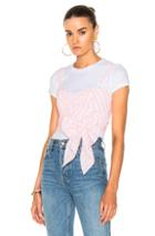 Johanna Ortiz Jardin Top In Pink,stripes,white