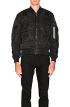 Marcelo Burlon Pissis Alpha Ma-1 Jacket In Black