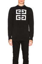 Givenchy 4g Logo Sweater In Black,white