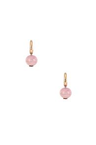 Modern Weaving C-curve Hoops In Pink