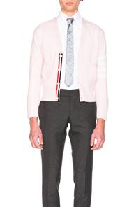 Thom Browne Classic Cashmere Cardigan In Pink