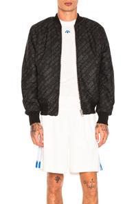 Adidas By Alexander Wang Reversible Bomber In Black