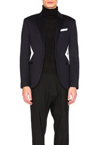Neil Barrett Fine Double Bonded Sweatshirt Jacket In Blue
