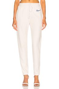 Re/done Chain Stitch Sweatpants In White