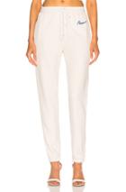 Re/done Chain Stitch Sweatpants In White