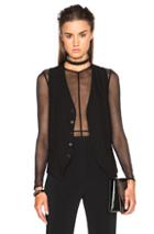 Ann Demeulemeester Classic Waistcoat In Black