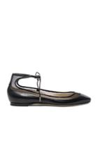 Jimmy Choo Leather Tyler Flats In Black