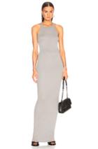 Drkshdw By Rick Owens Rib Tank Gown In Gray
