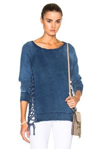 Pam & Gela Hi Lo Sweatshirt In Blue