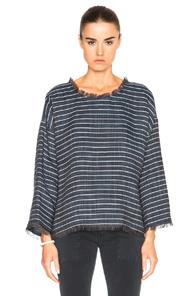 Nili Lotan Agadir Top In Blue,stripes