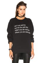 Ann Demeulemeester Poem Sweatshirt In Black