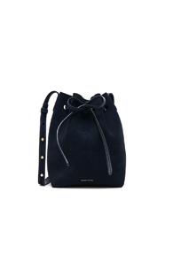 Mansur Gavriel Mini Bucket Bag In Blue