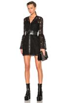 Mcq Alexander Mcqueen A Line Lace Dress In Black