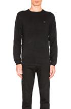 Acne Studios Dasher Face Sweater In Black