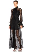 Mcq Alexander Mcqueen Lace Maxi Dress In Black