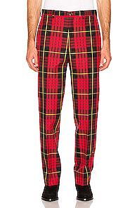 Cobra Sc Classic Plaid Trousers In Plaid,red