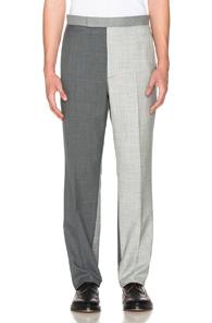 Thom Browne Fun Mix Trousers In Gray