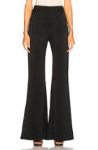 Galvan Signature High Waisted Satin Trouser Pant In Black