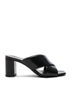 Saint Laurent Leather Loulou Pin Mules In Black