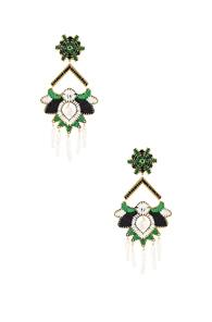 Mercedes Salazar Flor Del Paramo Earrings In Green