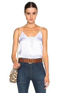 Frame Denim Sheer Cami Top In White