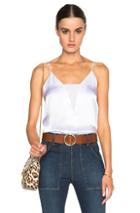 Frame Denim Sheer Cami Top In White