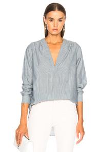Nili Lotan Verona Top In Blue,stripes