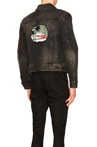 Saint Laurent Waiting For Sunset Denim Jacket In Black