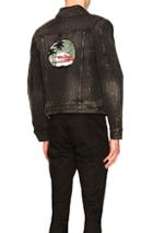 Saint Laurent Waiting For Sunset Denim Jacket In Black