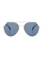 Fendi Aviator Sunglasses In Metallics,blue