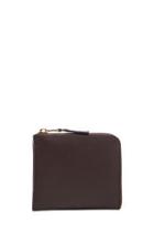 Comme Des Garcons Small Zip Wallet In Brown