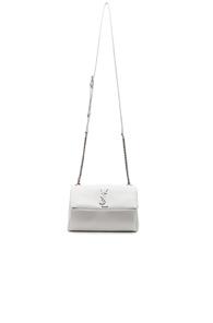 Saint Laurent Small Supple West Hollywood Monogramme Bag In White