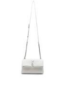 Saint Laurent Small Supple West Hollywood Monogramme Bag In White