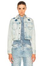 Givenchy Black Star Denim Jacket In Blue