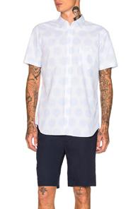 Comme Des Garcons Shirt Dots Shirt In Abstract,blue,white