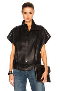 Strom Zappa Leather Jacket In Black