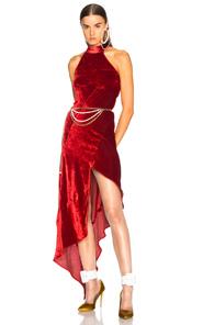 Attico Valice Tank Top Dress In Red