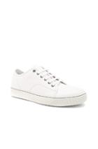 Lanvin Calfskin Leather Low-top Sneakers In White