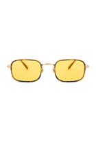 Garrett Leight Steiner 47 In Animal Print,yellow