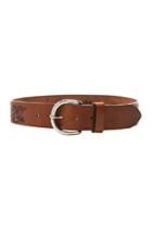 Mother Buckle Up Belt In Brown