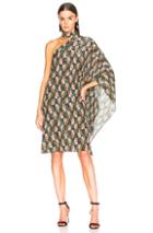 Adriana Degreas Cavalgade Caftan In Animal Print,green